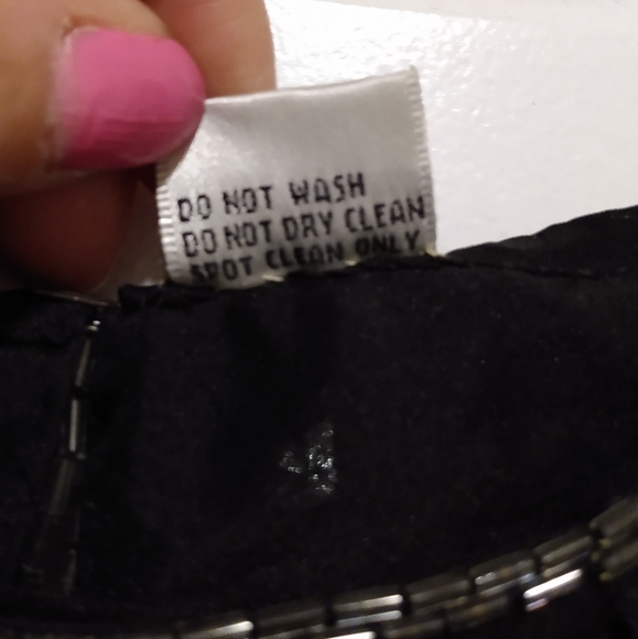 Lawrence Kazar Vintage Sequin and beaded Silk Top 2X - Picture 9 of 9